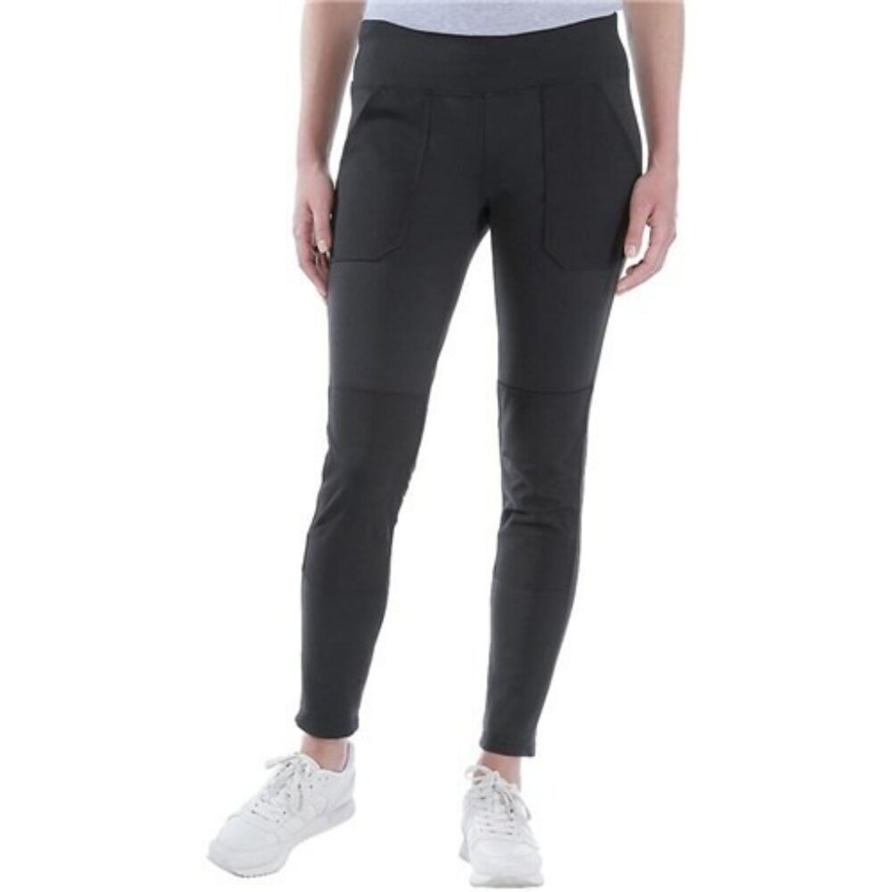Carhartt Force Utility Leggings Women XS Slim Fit Mid Rise Reinforced Knee Black